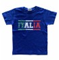 T-SHIRT  Italia BLU royal tricolore